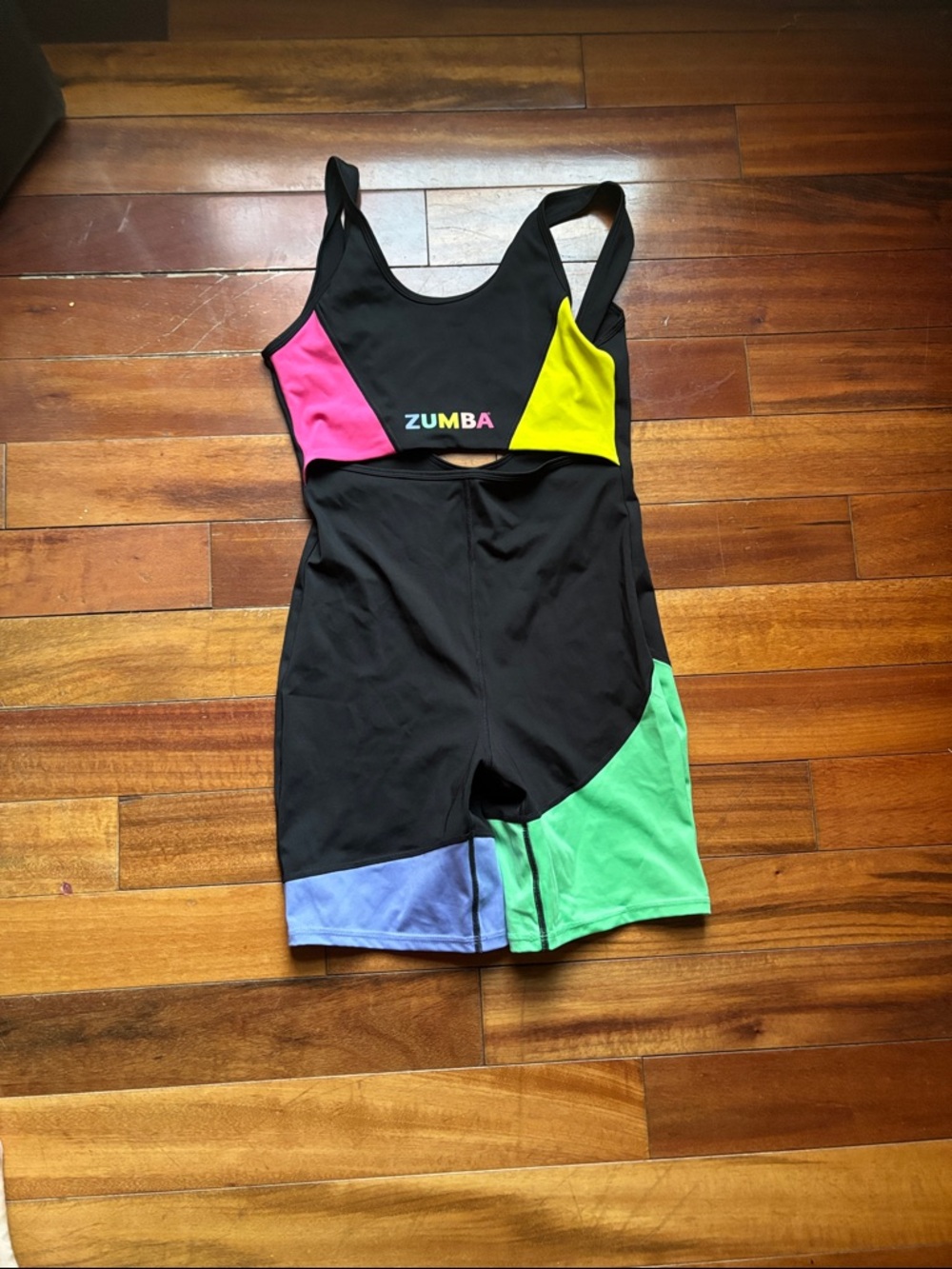 Zumba Fitness x Crayola Black Colorblock One-Piece